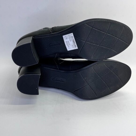 Clarks Bayla Glow Bootie Women's Size 10 in Black Heeled Ankle Boot - Picture 13 of 16